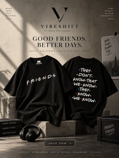 Black Friends collection tees